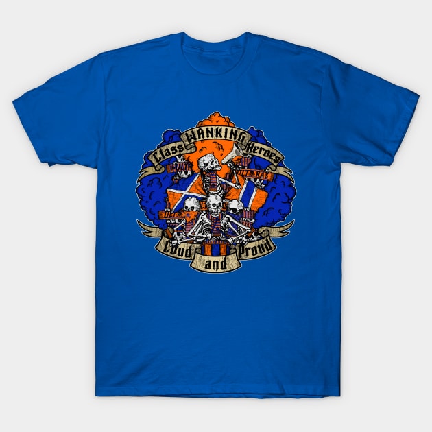 LOUD AND PROUD! (blue and orange edition) ULTRAS T-Shirt by boozecruisecrew